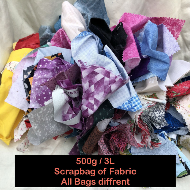 Scrap Fabric Bundel 500g / 3L