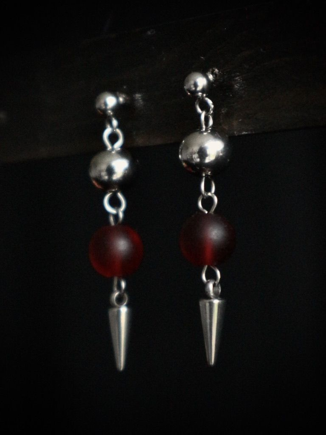 Red Signal Earrings