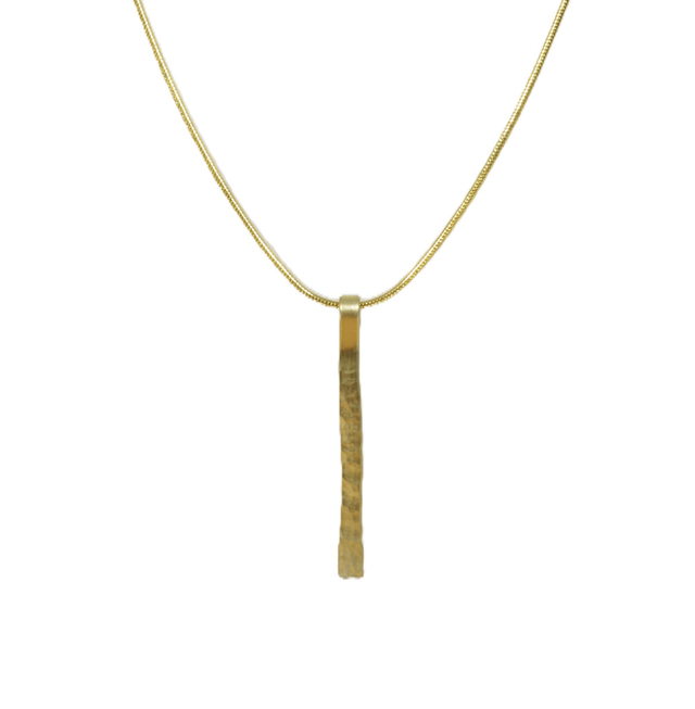 Hammered "Gold" Pendant