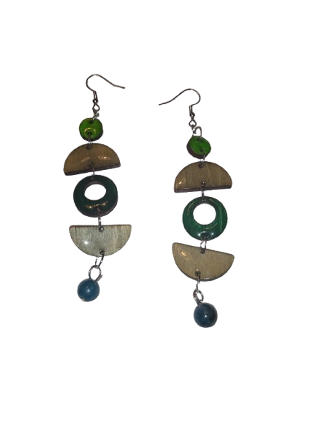 boucles d oreilles Forêt Lumineuse