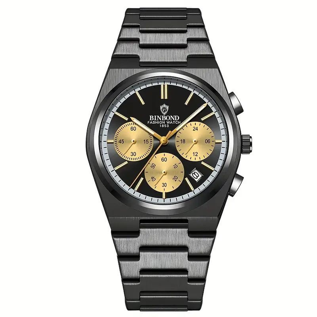 Montre à quartz étanche de style sportif pour homme date chrono étanche 