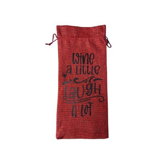 Eco-Friendly Jute Wine Gift Bag – Burlap Bottle Carrier