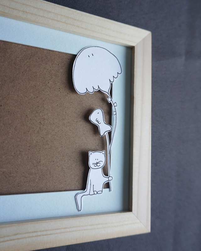 Le cerf-volant • passe-partout et cadre