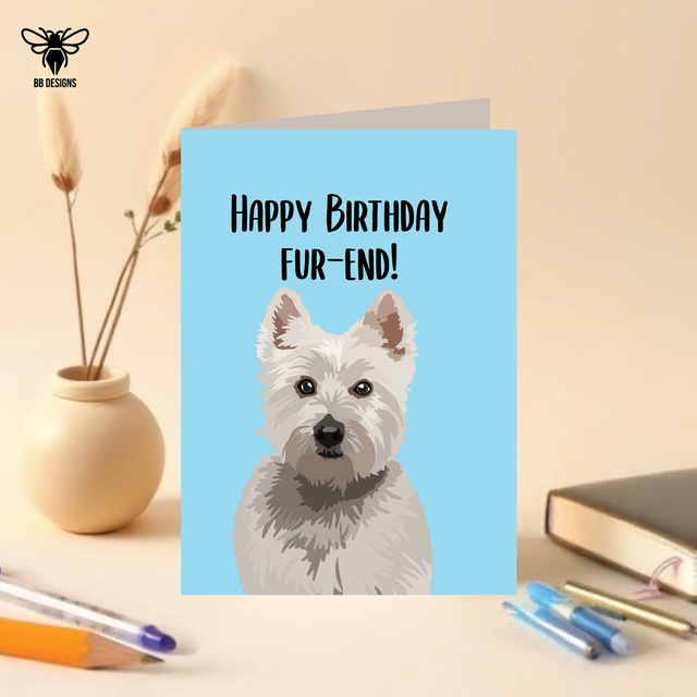 Westie - Birthday Card