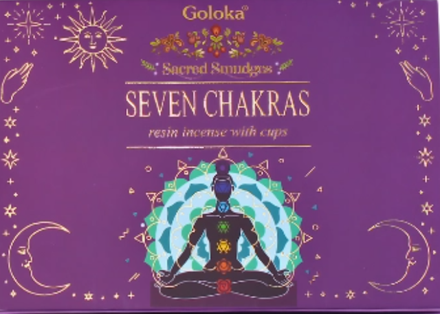Coupelles charbon encens 7 chakras