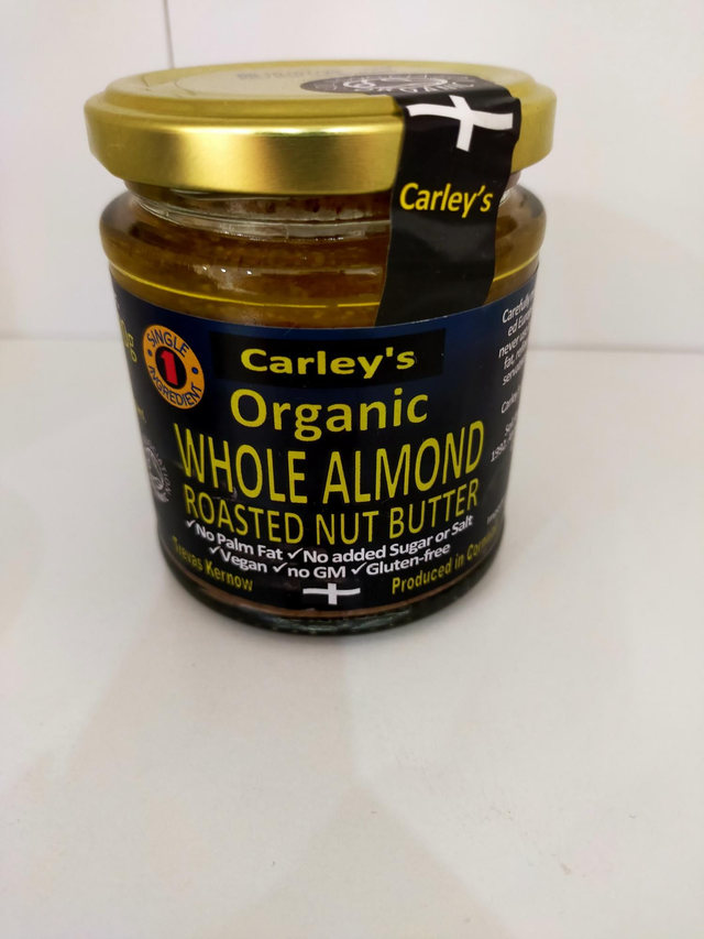 Carleys Organic Roasted Almond Butter 170g 75150