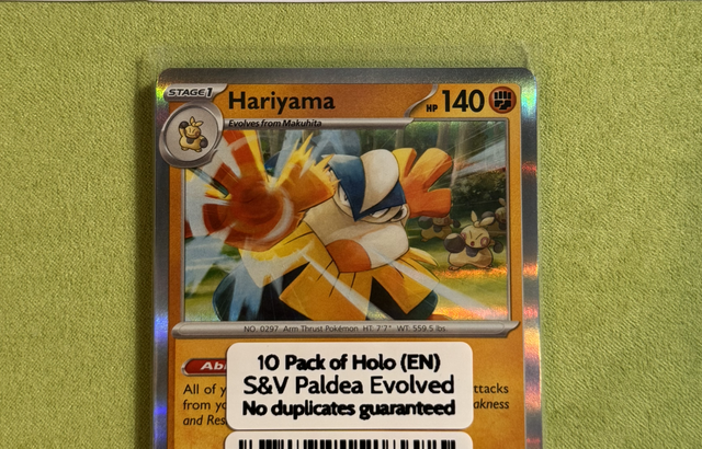 Holo Pack of 10 - Pokémon Paldea Evolved - No Duplicates (English)
