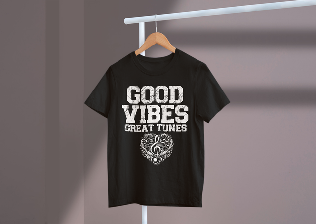 Good Vibes Great Tunes Music Fun Positive Energy Lover. Gute Stimmung, tolle Melodien, Musik, Spaß, positive Energie, Liebhaber