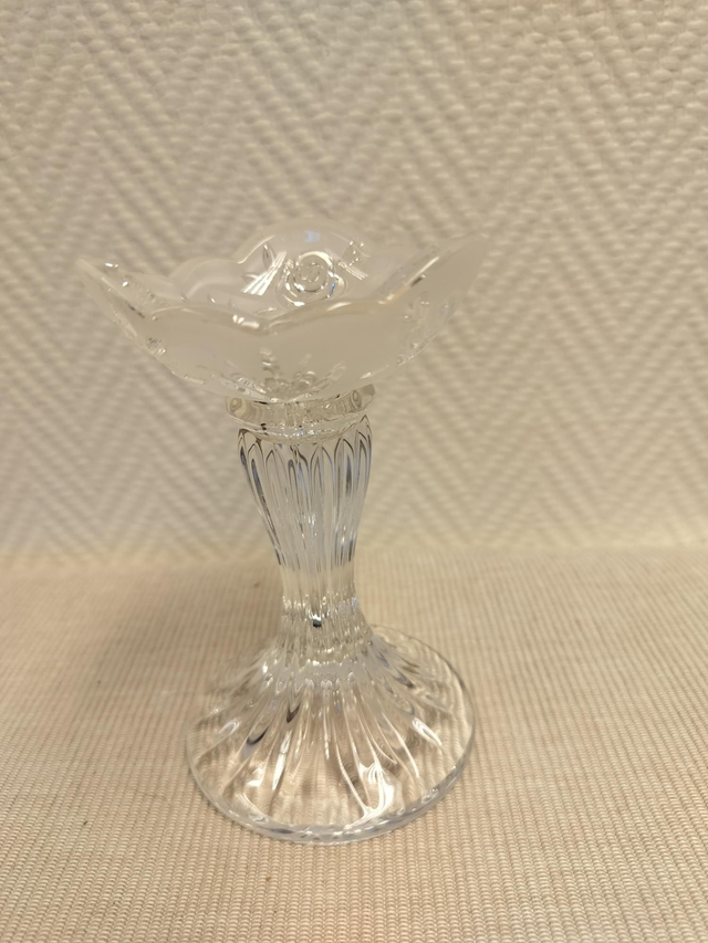 Vintage kristalli kynttilänjalka #234