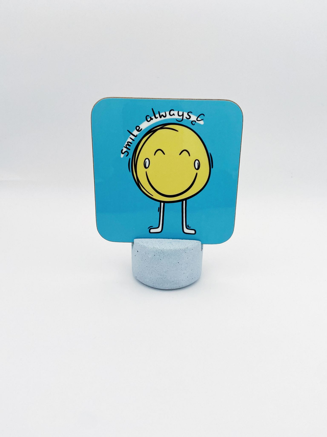 Smile always coaster