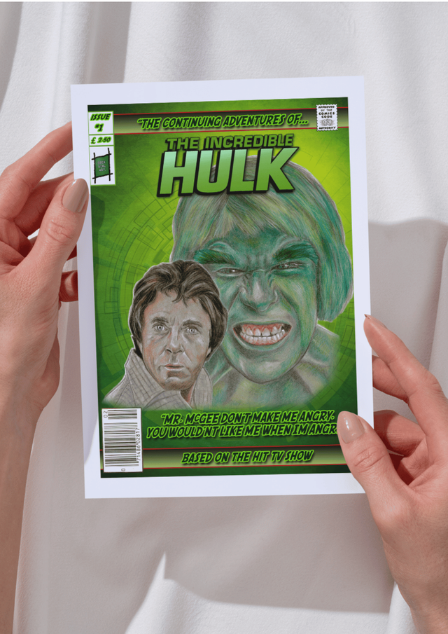 Hulk Comic Cover Art Greeting Card