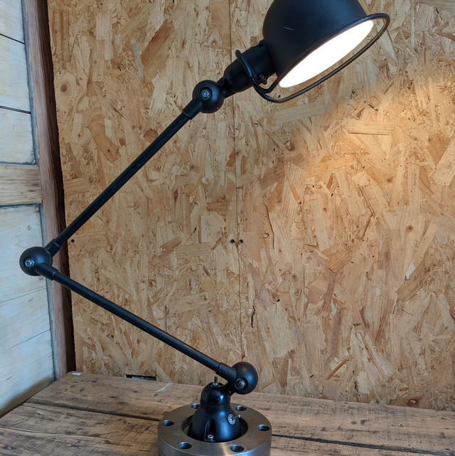 Lampe Jieldé noire 2 bras