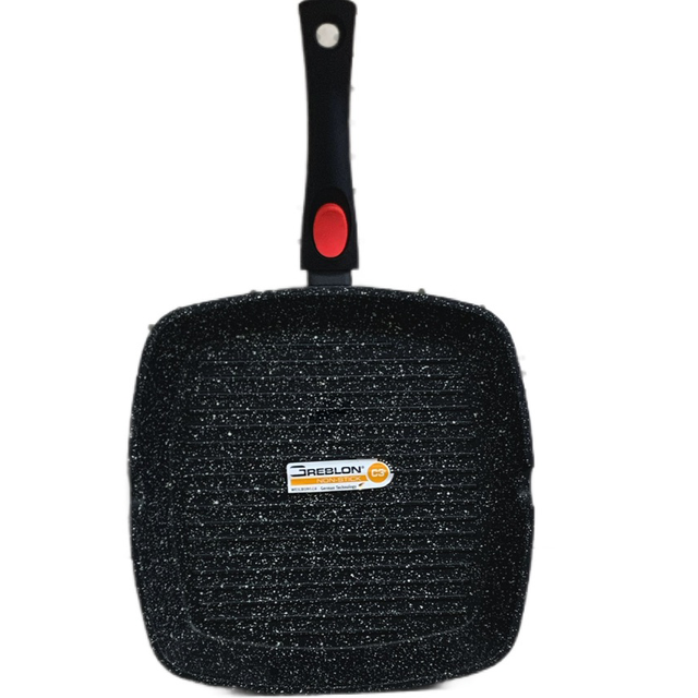 Poêle à griller 28cm -ESPACE CUISINE-Tout feu et INDUCTION 