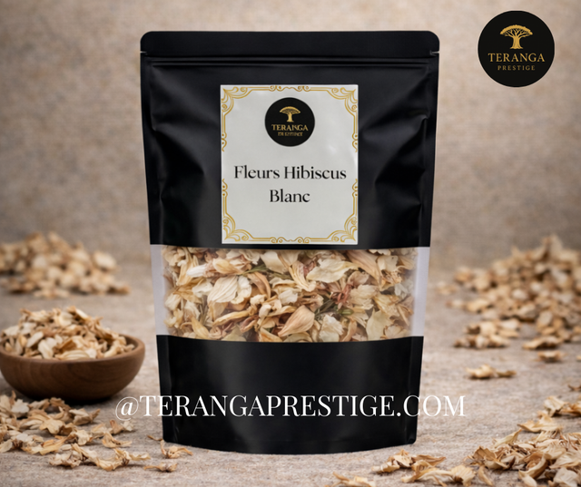 Fleurs d’Hibiscus Blanc Séchées 
