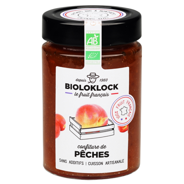 Confiture Pêche Bio - 230g