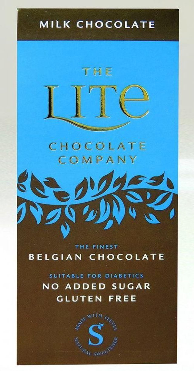 Sugar free milk chocolate bar