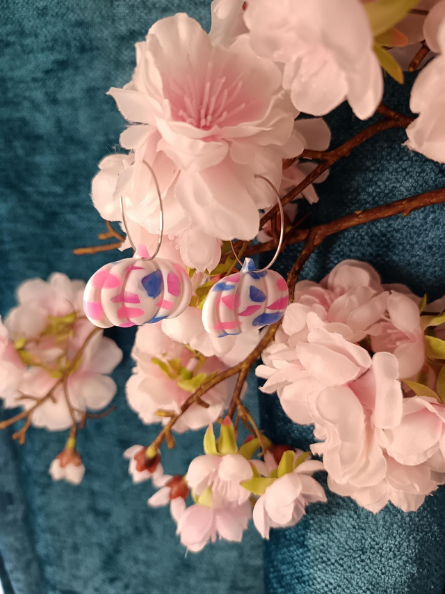 Citrouilles roses et bleues 