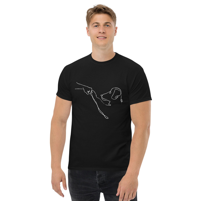 T-shirt classica da uomo dog batti 5
