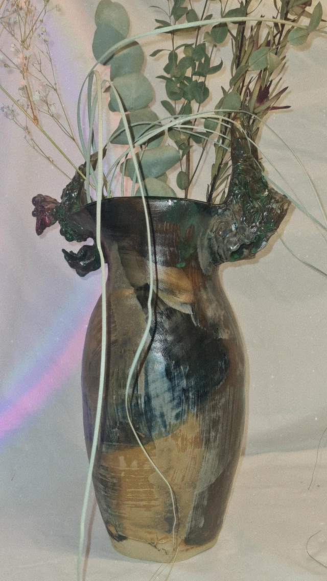 Vase chimères - double tête