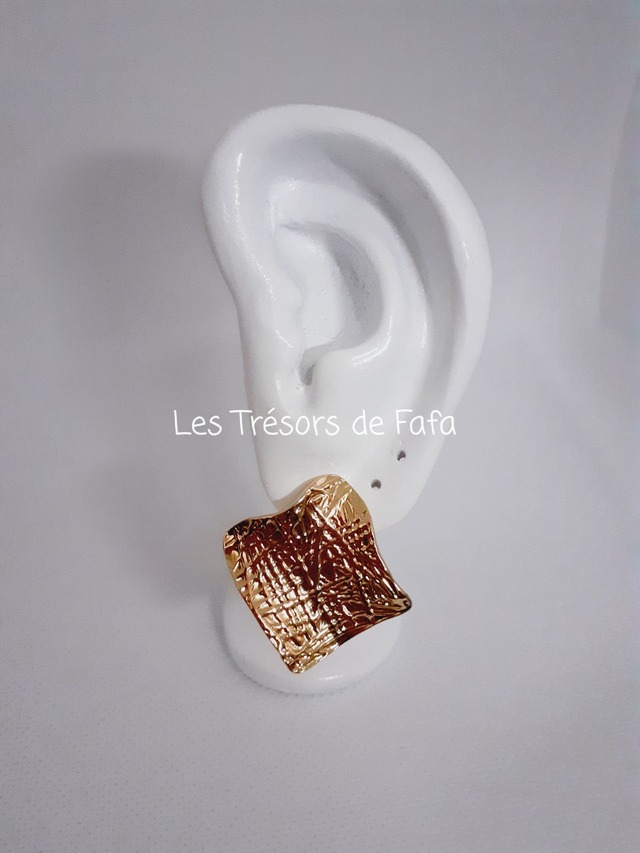 Boucles d'oreilles losange 