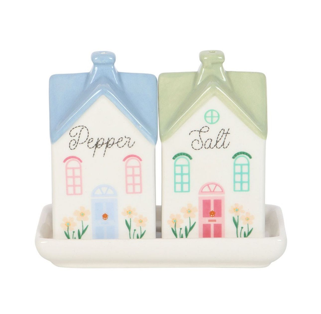 Salero y pimentero casitas
