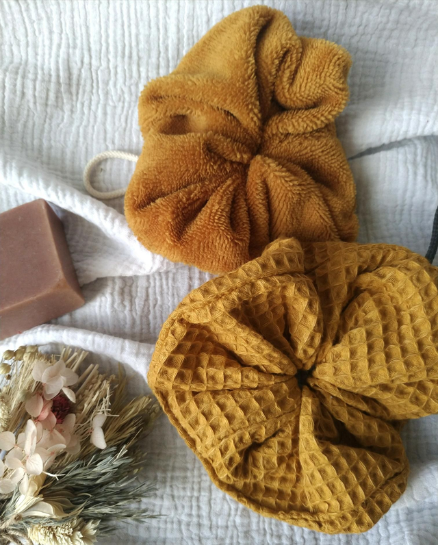 Lot de 2 fleurs de douche : La douce et L'exfoliante 