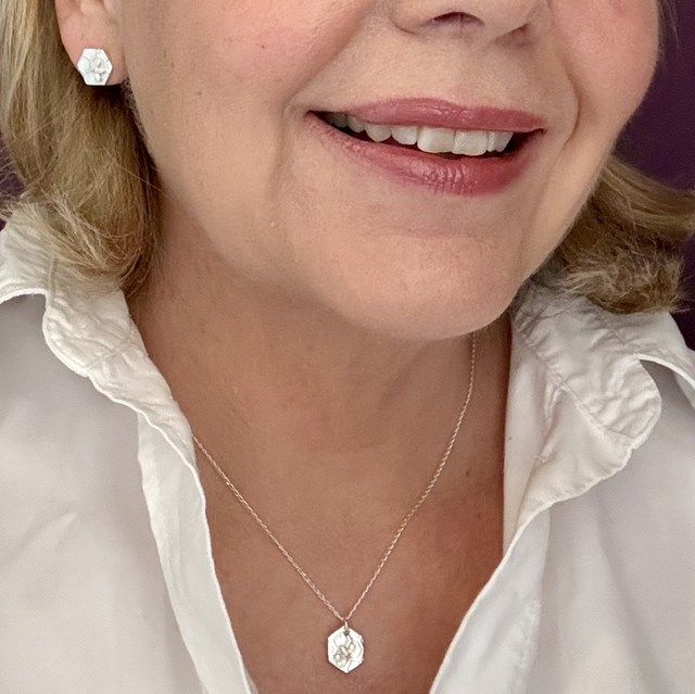 Silver Manchester Worker Bee Necklace