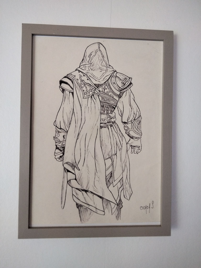 Dessin guerrier format A4 