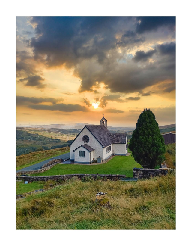 Gleannkilmaley Church, County Sligo. 5" x 7 " Blank Greeting card with envelope. includes postage to all of Ireland.

