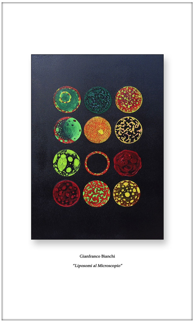 Litografia "Liposomi al Microscopio"