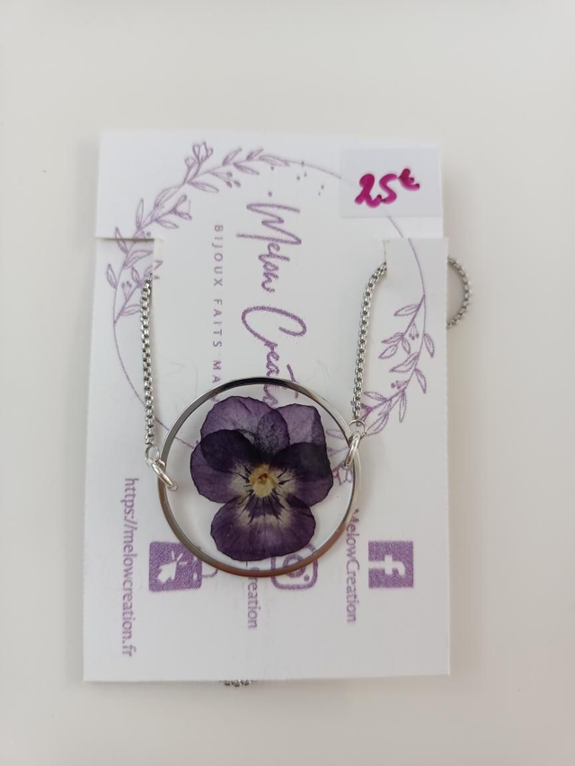 Modèle unique - Collier - Pensée - Violet