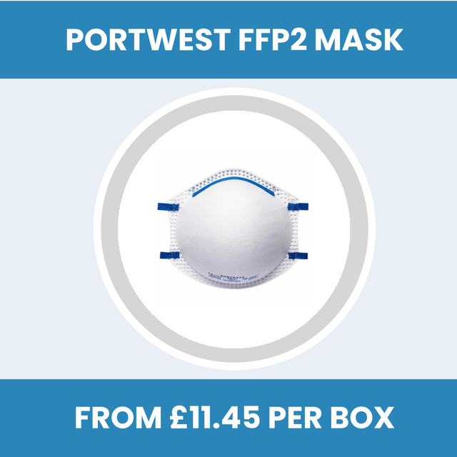 Portwest P200 FFP2 Moulded Disposable Masks