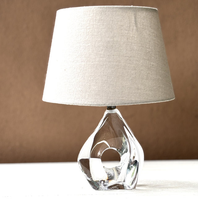 Französische Tischleuchte aus Kristallglas von Daum