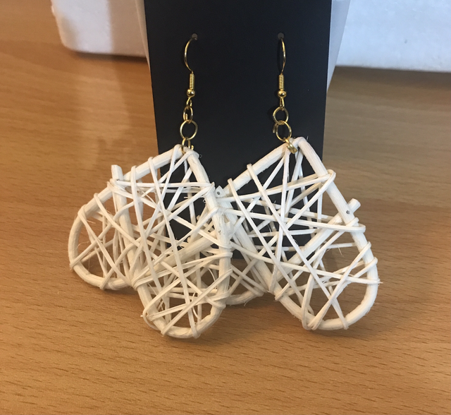 Wood Dangling Earrings-SWDE48