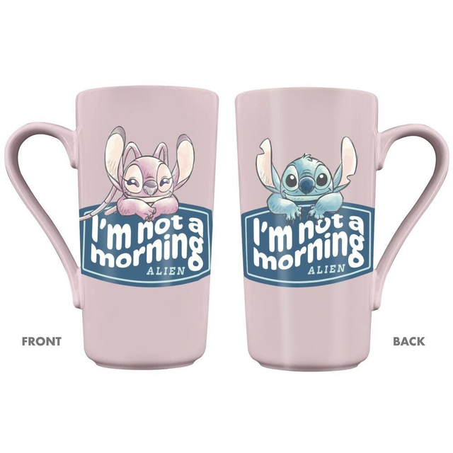 Taza Angel &amp;#38; Stitch Disney 470ml