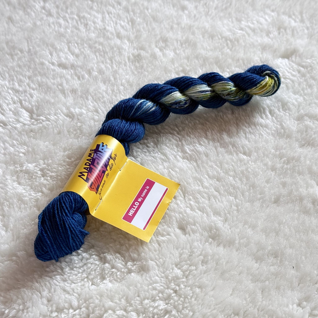 Speckled Blue — BFL Sock Mini — 20g