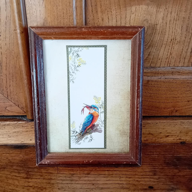 Petit cadre &quot;Martin pêcheur&quot;