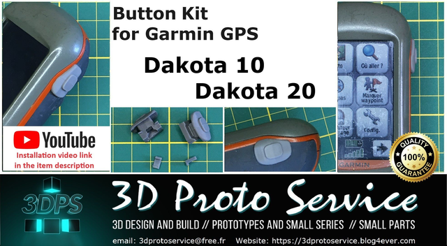 Garmin Dakota 20 / Dakota 10 On/Off Button kit (Waterproof) Bouton On/Off