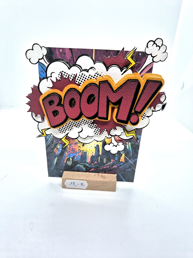 Plexi avec logo "BOOM"  en 3D