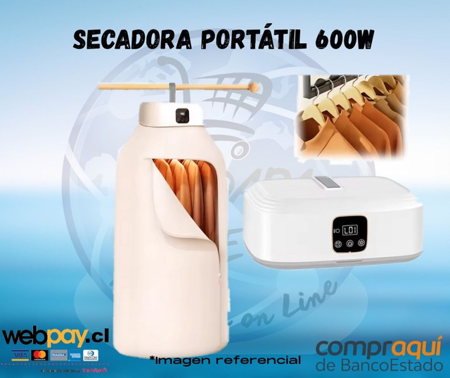 Secadora de ropa 600w 220V