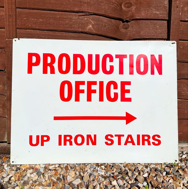 “Production Office” Film/ Television Industrial/ Commercial Directive Sign