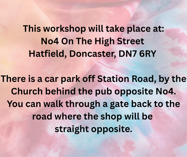 Paint Your Own Silk Scarf Workshop MAY 8th 6pm - 8pm