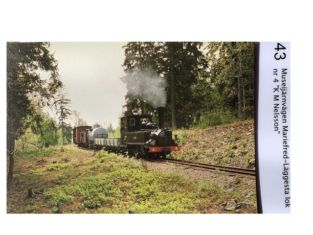 43. Museijärnvägen Mariefred-Läggesta lok nr 4 "KM Nelson"