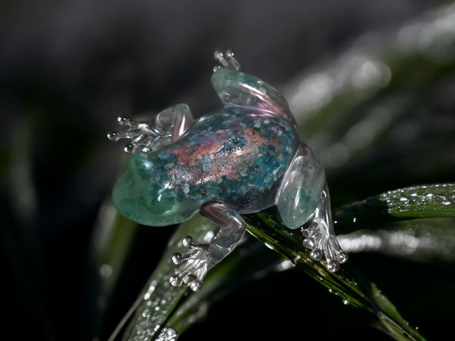 Grenouille luminescente 