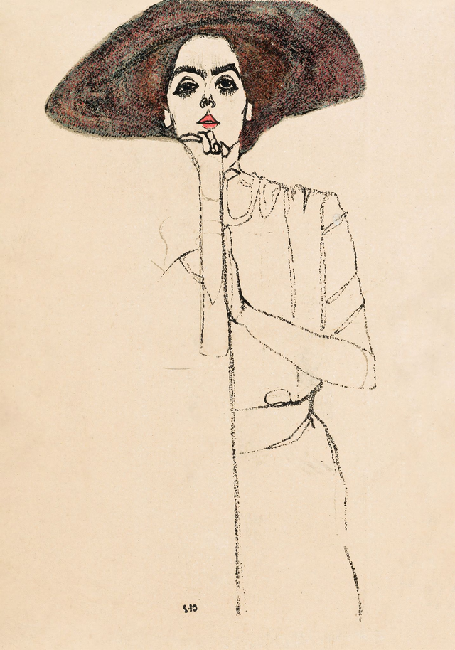 Portrait of a Woman by Egon Schiele