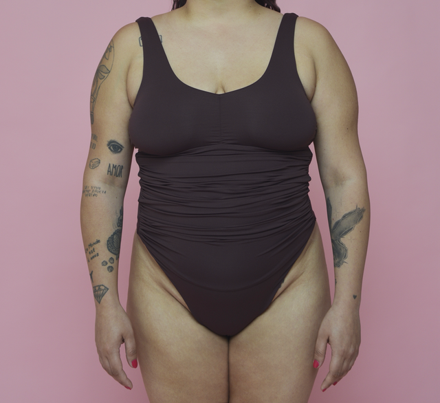 Intero drappeggiato cioccolato