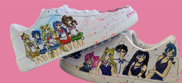 Baskets personnalisées sailor moon 37 