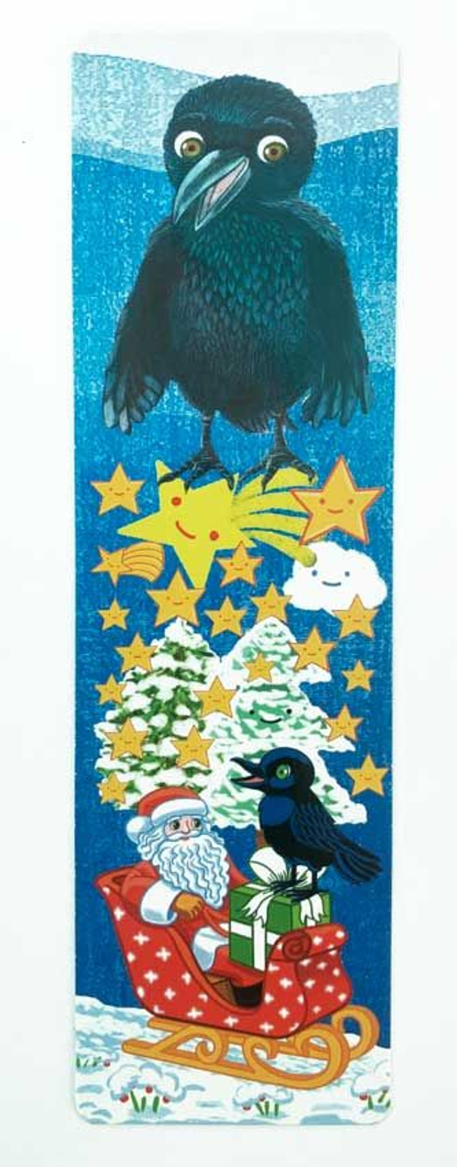 Lesezeichen "Die Rabenweihnacht" / Bookmark "Raven Christmas"