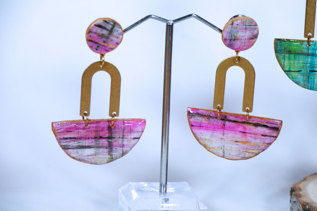 Boucles d'oreilles demi-lunes Collection ÉKla