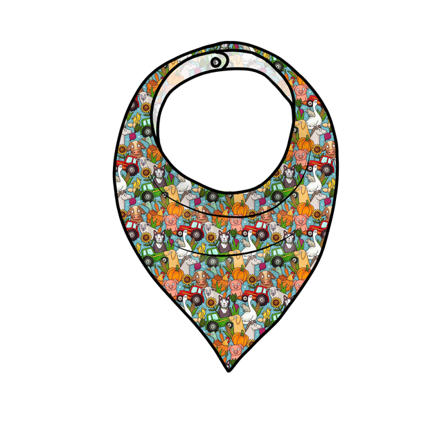 Dreamweaver 'Farm Chaos' Bandana Bib